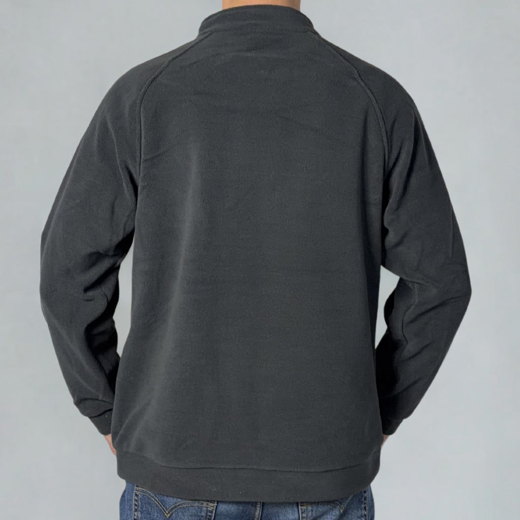 Track top collar Side zips Fleece Long sleeve top