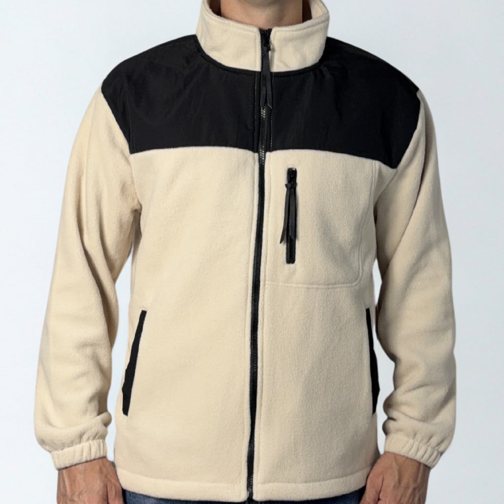 Track top collar Full zip Polar fleece Long sleeve top