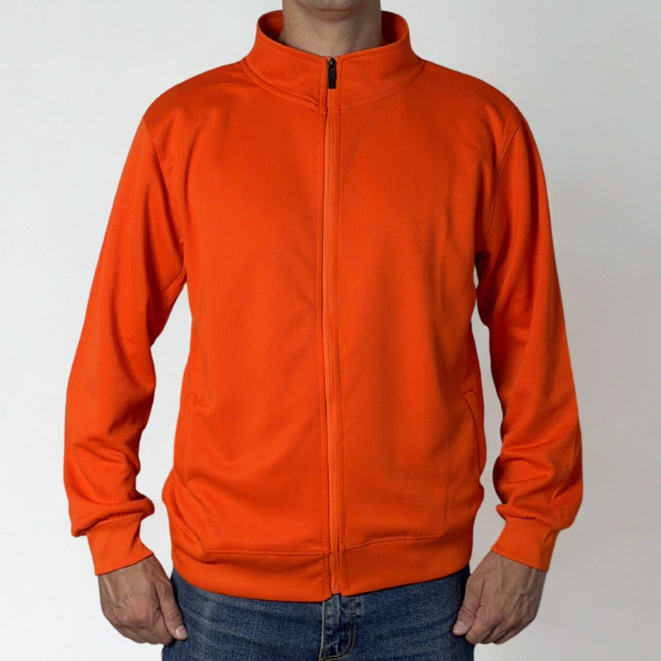 Track top collar Full zip Long sleeve top