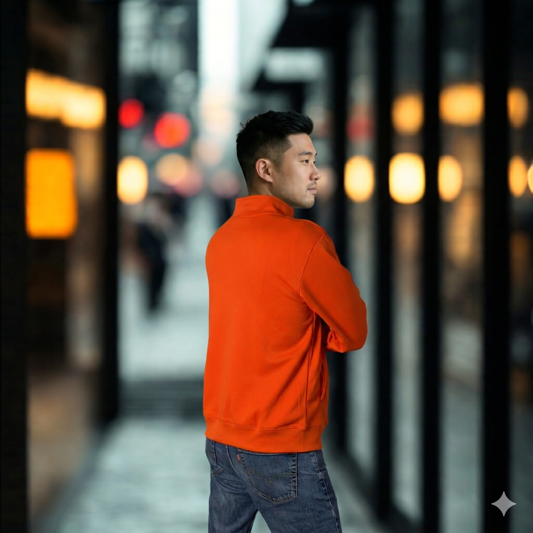 Track top collar Full zip Long sleeve top