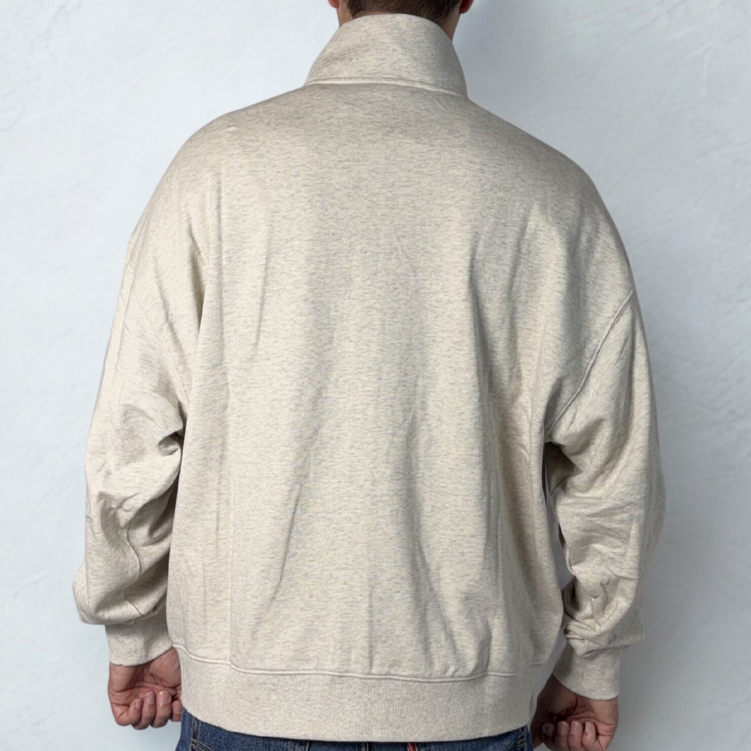 Track top collar Full zip Oversized Long sleeve top