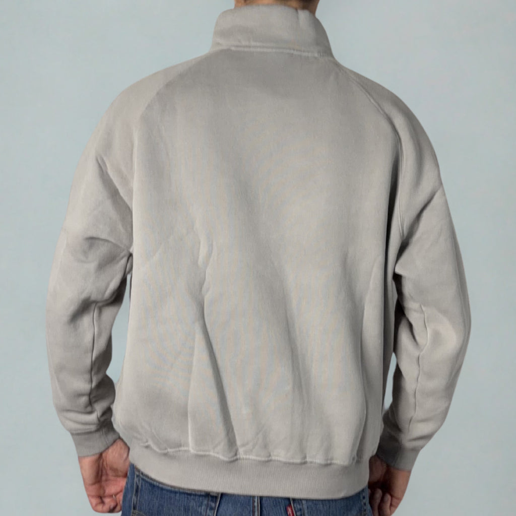 Track top collar Quarter zip Vintage washed Long sleeve top