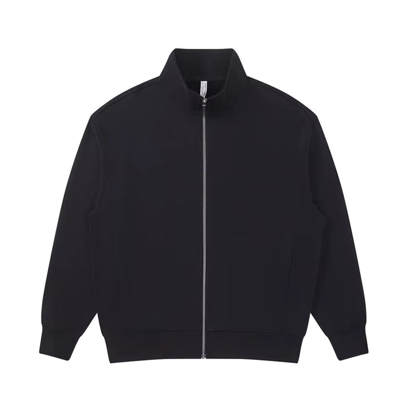 Track top collar Full zip Oversized Long sleeve top