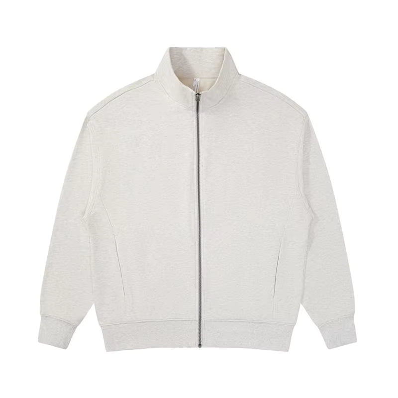 Track top collar Full zip Oversized Long sleeve top