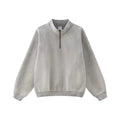 Track top collar Quarter zip Vintage washed Long sleeve top